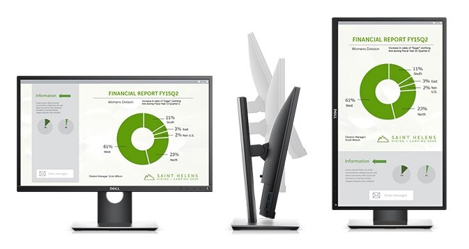 Dell P2417H Monitor – Purposefully designed for comfort and convenience Dell P2417H Monitor – Purposefully designed for comfort and convenience